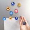 Customized Round Cartoon Emoji Fridge Magnet